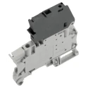 Entrelec SNK Series Fused DIN Rail Terminal Block Grey, 1-Level, Screw Termination, 1.5mm² to 4mm², 6.3A 1SNK506410R0000