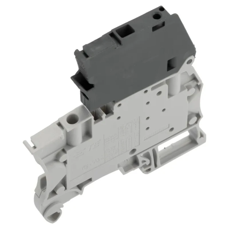 Entrelec SNK Series Fused DIN Rail Terminal Block Grey, 1-Level, Screw Termination, 1.5mm² to 4mm², 6.3A 1SNK506410R0000