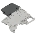 Entrelec SNK Series Fused DIN Rail Terminal Block Grey, 1-Level, Screw Termination, 1.5mm² to 4mm², 6.3A 1SNK506410R0000