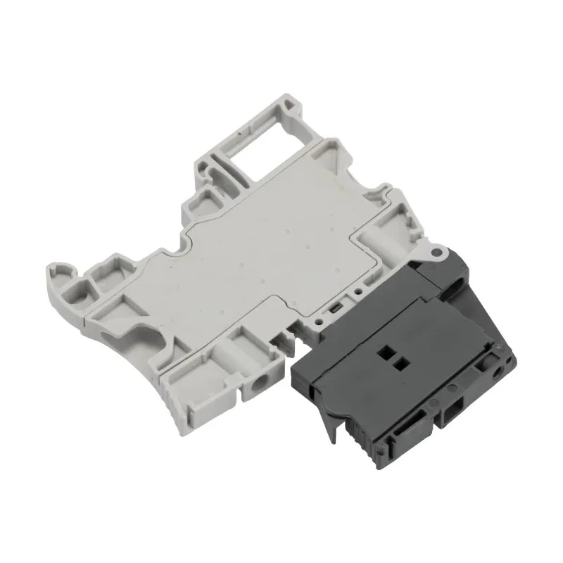 Entrelec SNK Series Fused DIN Rail Terminal Block Grey, 1-Level, Screw Termination, 1.5mm² to 4mm², 6.3A 1SNK506410R0000