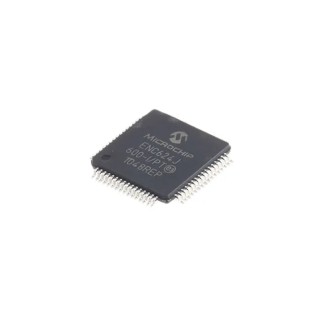 Microchip 64-Pin TQFP Controller IC 3.3V 3.6V 100 Mbps Serial-SPI Full Duplex/Half Duplex ENC624J600-I/PT