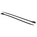 RS PRO Double Locking Cable Tie 300 mm Length x 9 mm Width Black Polyamide 66 666-4681
