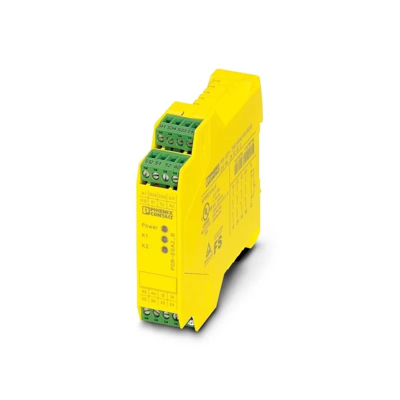 Phoenix Contact Safety Relay PSR-ESA 24V ac/dc, 4 Safety Contacts, 1 Auxiliary Contact, IP54 Rated 2963802