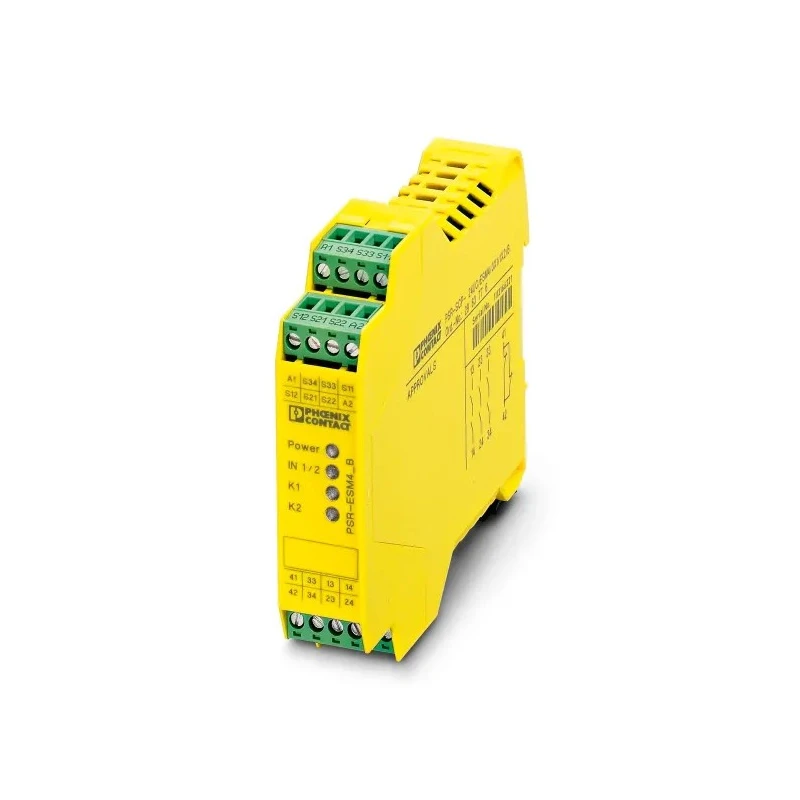 Phoenix Contact PSR-SCP-24UC/ESM4/3X1/1X2/B 24V AC/DC Safety Relay, 3 Safety Contacts, 1 Auxiliary Contact ESM4