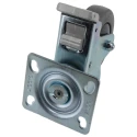 RS PRO Braked Swivel Castor 75 kg Capacity 100 mm Rubber Wheel 140 mm Overall Height 666-7561