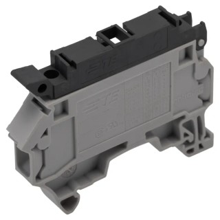 Entrelec SNK Series Fused DIN Rail Terminal Block Grey 1-Level Fused Screw 1SNK508411R0000