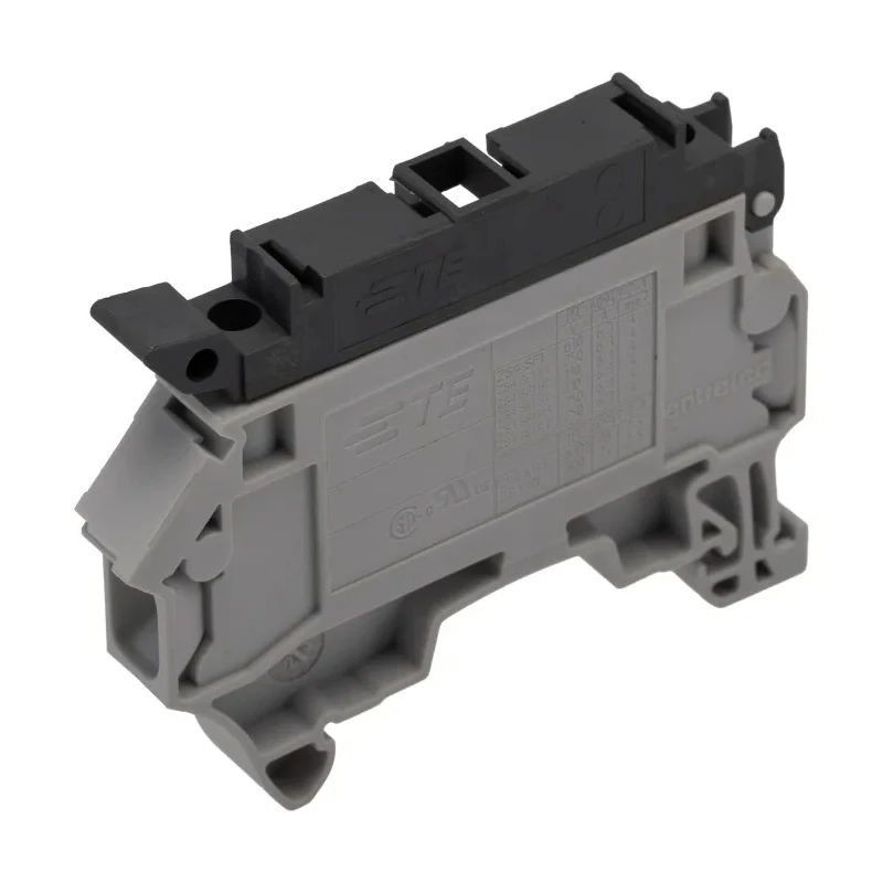 Entrelec SNK Series Fused DIN Rail Terminal Block Grey 1-Level Fused Screw 1SNK508411R0000