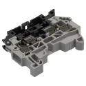 Entrelec SNK Series Fused DIN Rail Terminal Block Grey 1-Level Fused Screw 1SNK508411R0000