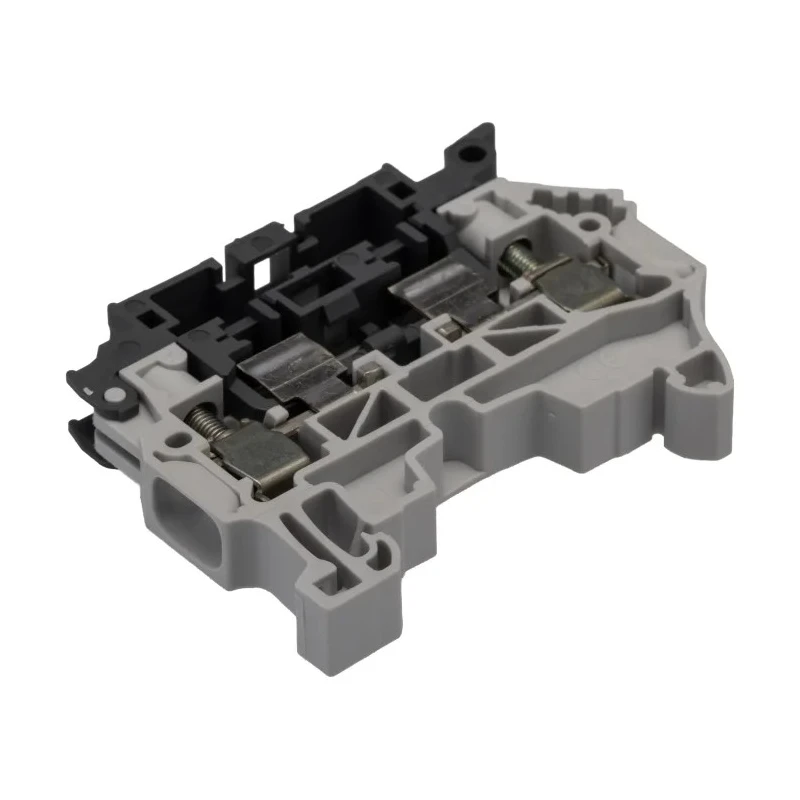 Entrelec SNK Series Fused DIN Rail Terminal Block Grey 1-Level Fused Screw 1SNK508411R0000