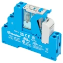 Finder 4C Series Electromechanical Interface Relay, DIN Rail Mount, 48V DC Coil, DPDT, 8A Load Current 4C.02.9.048.0050SPA
