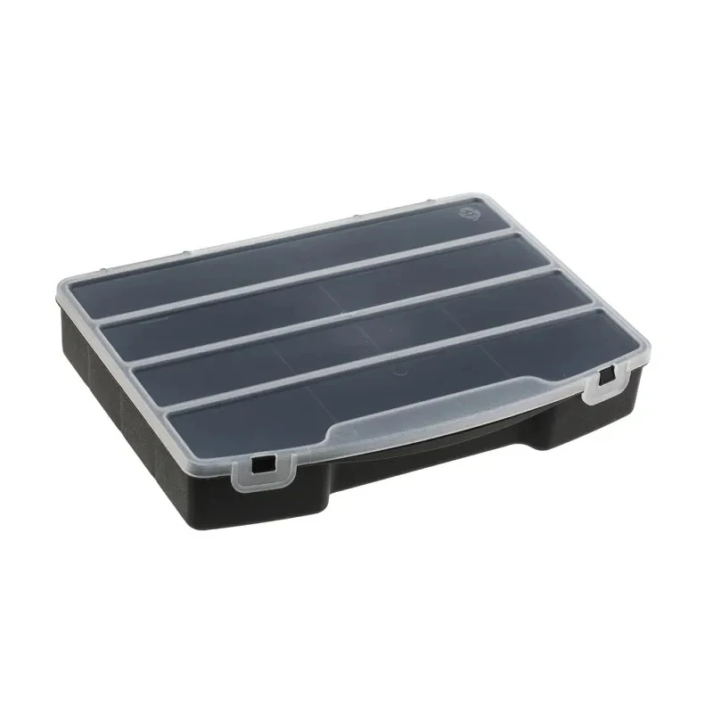 RS PRO 10 Cell Black Polypropylene Compartment Box, 40 mm Height x 245 mm Width x 180 mm Depth 838-6532
