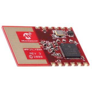 Microchip ZigBee Transceiver Module 2.4 GHz IEEE 802.15.4, Surface Mount, SPI Interface 12-Pin MRF24J40MA-I/RM