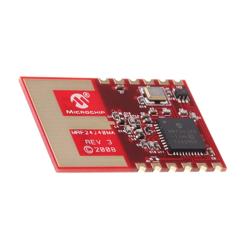 Microchip ZigBee Transceiver Module 2.4 GHz IEEE 802.15.4, Surface Mount, SPI Interface 12-Pin MRF24J40MA-I/RM