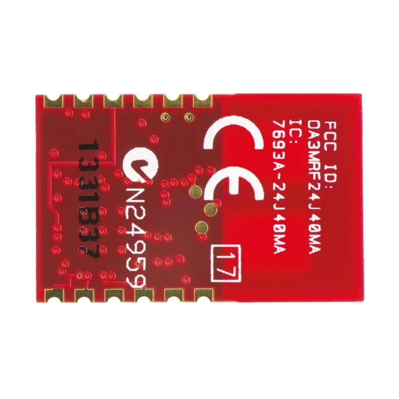 Microchip ZigBee Transceiver Module 2.4 GHz IEEE 802.15.4, Surface Mount, SPI Interface 12-Pin MRF24J40MA-I/RM
