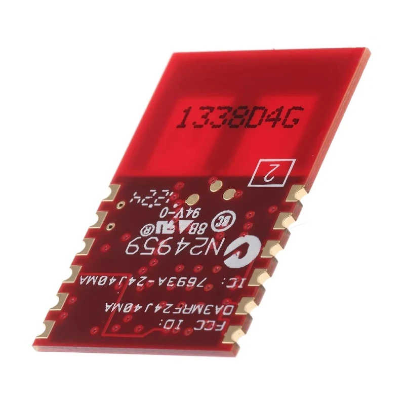 Microchip ZigBee Transceiver Module 2.4 GHz IEEE 802.15.4, Surface Mount, SPI Interface 12-Pin MRF24J40MA-I/RM