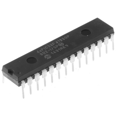 Microchip dsPIC33FJ 16-bit Digital Signal Processor 40 MHz 128 kB FLASH 28-Pin SPDIP 