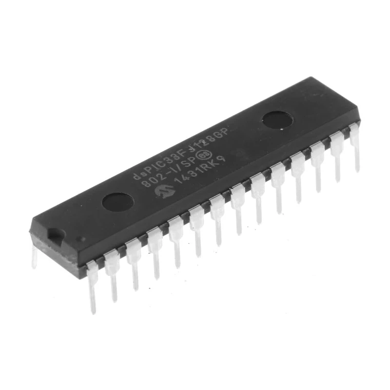 Microchip dsPIC33FJ 16-bit Digital Signal Processor 40 MHz 128 kB FLASH 28-Pin SPDIP 