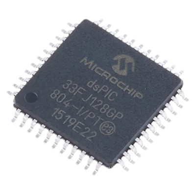 Microchip dsPIC33FJ128GP804-I/PT 16 bit Digital Signal Processor 40 MHz 128kB FLASH 44-Pin TQFP