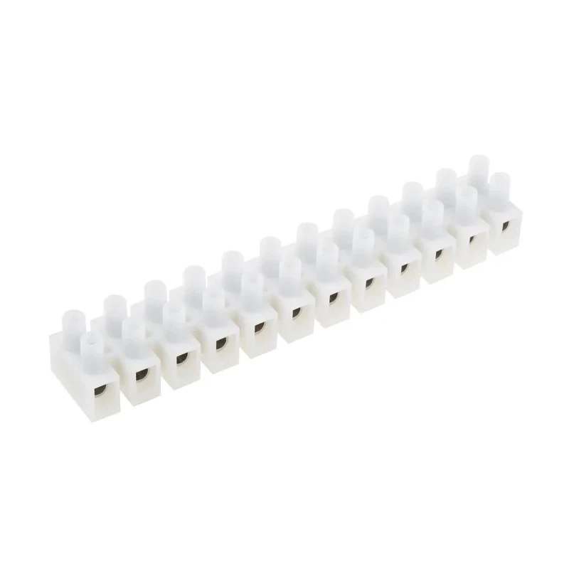 RS PRO Non-Fused Terminal Block, 12-Way, 8AWG Wire Size, 57A Current, 450V, Screw Termination 840-7923