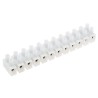 RS PRO Non-Fused Terminal Block, 12-Way, 8AWG Wire Size, 57A Current, 450V, Screw Termination 840-7923
