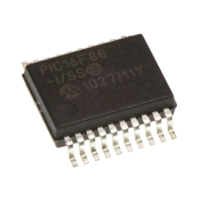 Microchip PIC16F88-I/SS 8 bit PIC Microcontroller 20 MHz 7.168 kB Program Memory 256B Flash 20-Pin SSOP