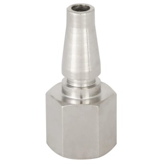 RS PRO Steel Pneumatic Quick Connect Coupling 1/4 in Female G Nickel Plated 35 bar 17 Series 667-1692