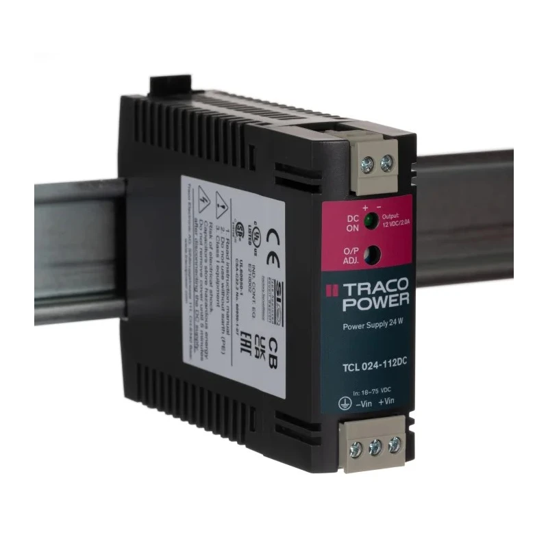 TRACOPOWER DC/DC Converter 12V DC 2A Output 18-75V DC Input Operating -25°C to 70°C TCL 024-112 DC