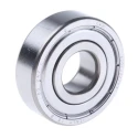 SKF Single Row Deep Groove Ball Bearing 12 mm ID, 32 mm OD, 10 mm Width, Shielded, C3 Clearance 6201-2Z/C3
