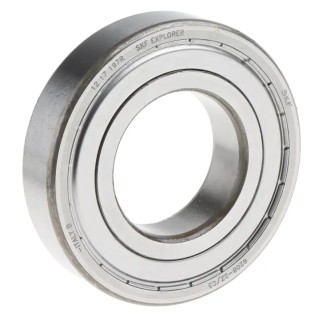 SKF Single Row Deep Groove Ball Bearing 40 mm ID, 80 mm OD, 18 mm Width, Shielded C3 Clearance 6208-2Z/C3