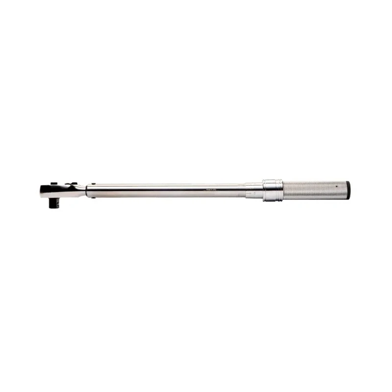 Bahco Click Torque Wrench, 60 To 340 Nm, 1/2 in Drive, Square Drive, Chrome Finish, Metal Body, 620mm Overall 7455-340