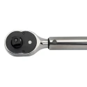 Bahco Click Torque Wrench, 60 To 340 Nm, 1/2 in Drive, Square Drive, Chrome Finish, Metal Body, 620mm Overall 7455-340