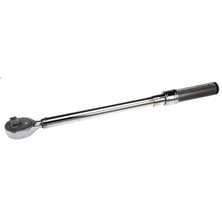 Bahco Click Torque Wrench, Mechanical, 40 to 200 Nm Torque Range, 1/2 in Square Drive, 483mm Length, Chrome Finish 7455-200