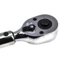 Bahco Click Torque Wrench, Mechanical, 40 to 200 Nm Torque Range, 1/2 in Square Drive, 483mm Length, Chrome Finish 7455-200