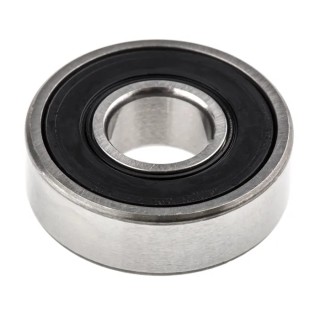 SKF Single Row Deep Groove Ball Bearing, 10 mm ID, 26 mm OD, 8 mm Width, Steel Balls, Sheet Metal Cage, Sealed 6000-2RSH/C3