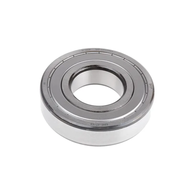 SKF 1 Row Deep Groove Ball Bearing 50 mm ID, 110 mm OD, 27 mm Race Width, Shielded Cage 6310-2Z/C3