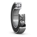 SKF Single Row Deep Groove Ball Bearing 12 mm ID, 37 mm OD, Race Width 12 mm, Sealed, C3 Clearance 6301-2RSH/C3