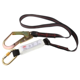 JSP 2 m Single Tail Lanyard Carabiner Safety Fall Arrest Polyester Webbing FAR0305