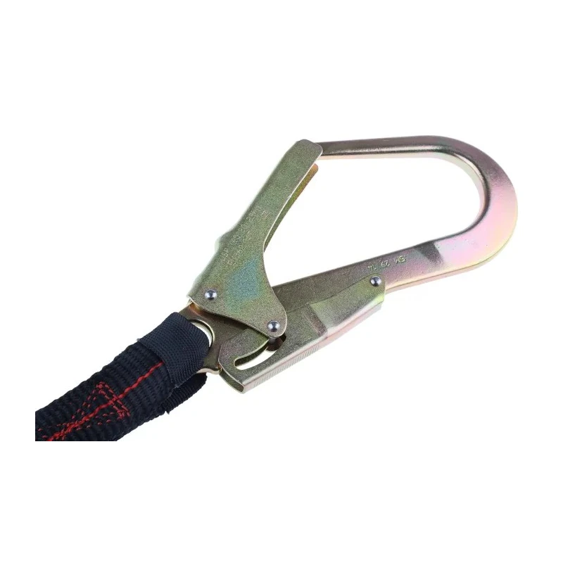 JSP 2 m Single Tail Lanyard Carabiner Safety Fall Arrest Polyester Webbing FAR0305