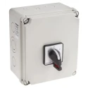 RS PRO 2-Pole Panel Isolator Switch IP65, 25A, 37 kW, 690V AC, Black Handle IP65
