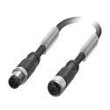 Phoenix Contact Sensor Actuator Cable Male 4 Way M12 to Female 4 Way M12, 600mm Length, Polyurethane Jacket, IP65 1500855