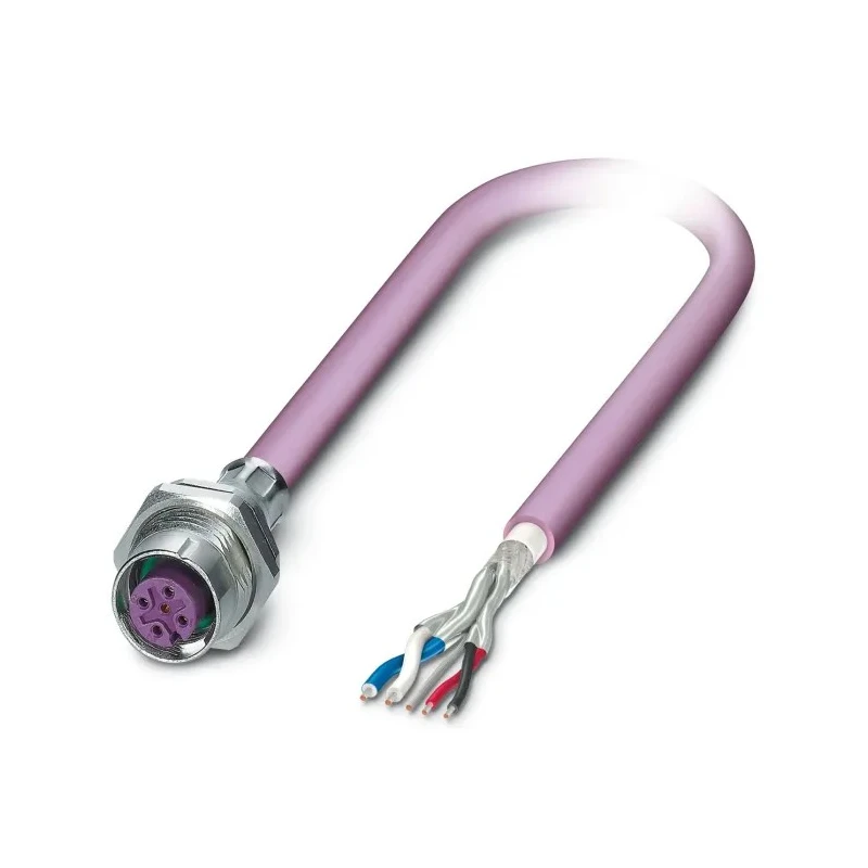 Phoenix Contact Female 5 Way M12 to 5 Way Unterminated Bus Cable, 500 mm, Polyurethane Jacket, 60V, Shielded, IP67 1534465