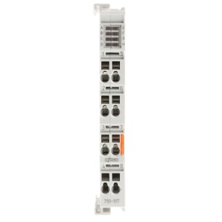 WAGO PLC I/O Digital Module 2 I/Os 5V dc DIN Rail Mount Silver Alloy Contacts 750-517