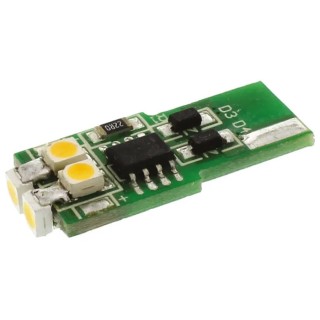 JKL Components White Indicator Lamp Single Chip 12 V AC/DC Flatwedge Based LED LEFW-M12