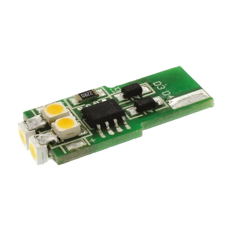 JKL Components White Indicator Lamp Single Chip 12 V AC/DC Flatwedge Based LED LEFW-M12