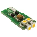 JKL Components White Indicator Lamp Single Chip 12 V AC/DC Flatwedge Based LED LEFW-M12