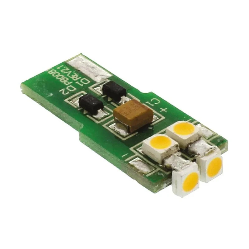 JKL Components White Indicator Lamp Single Chip 12 V AC/DC Flatwedge Based LED LEFW-M12