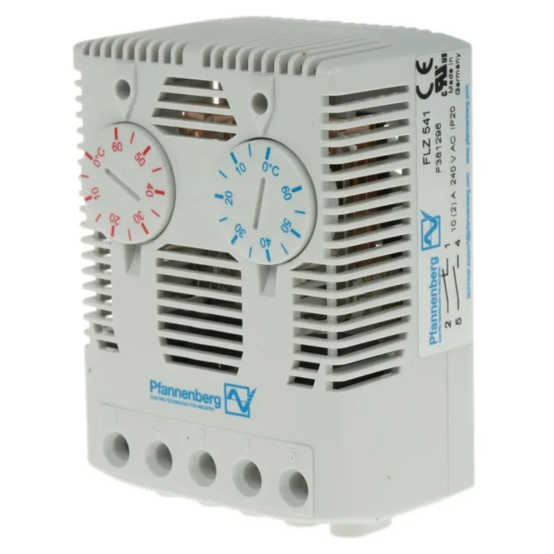 Pfannenberg FLZ NC/NO Enclosure Thermostat 15 A 120V AC 240V AC Temperature Range 0 to 60 °C Model 17141000000