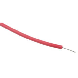 RS PRO Red 0.13 mm² 26 AWG Hook Up Wire 7x0.16 mm Core Strands 100 m Polyethylene 874-0273