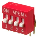 APEM Raised Rotary Coded DIP Switch DA04V