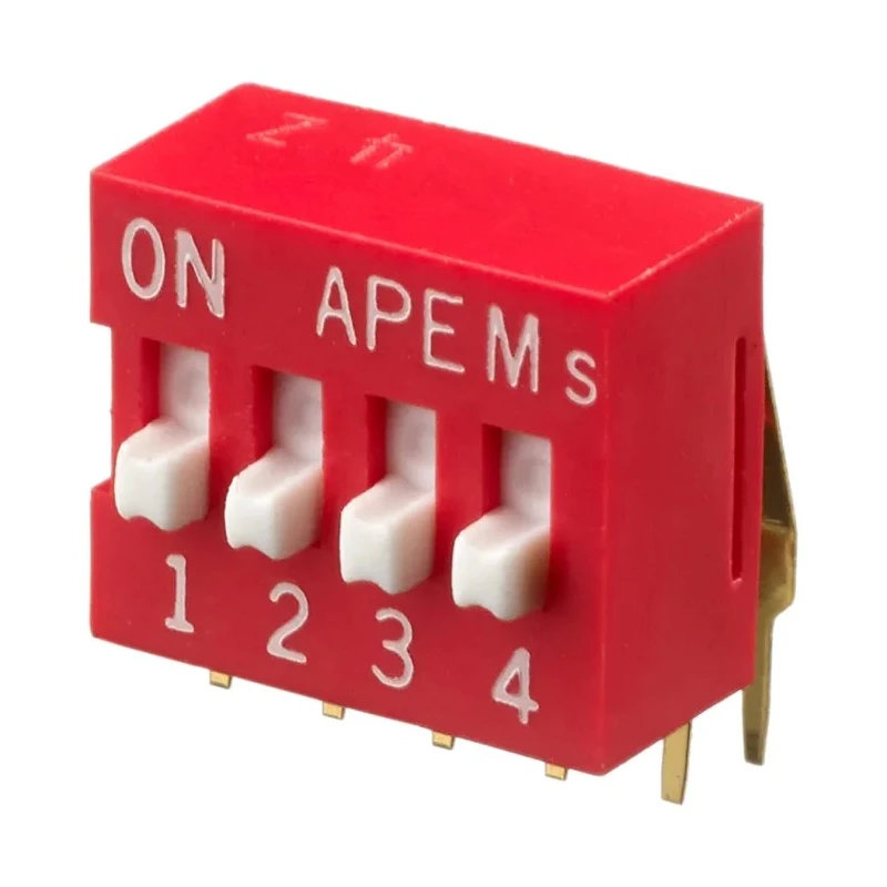 APEM Raised Rotary Coded DIP Switch DA04V